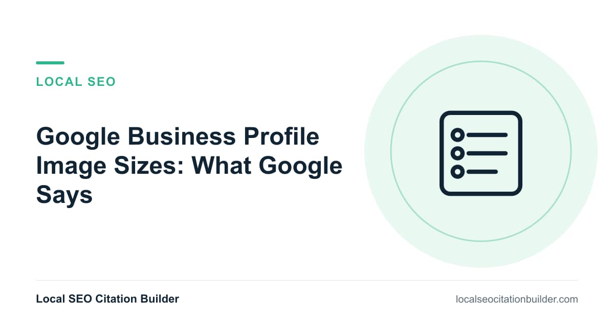 Google Business Profile Image Sizes: What Google Says, illustrated cover