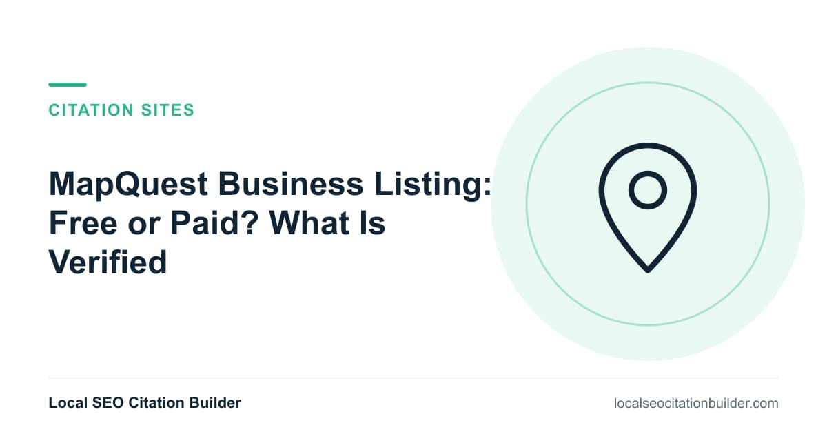 MapQuest Business Listing: Free or Paid? What Is Verified, illustrated cover