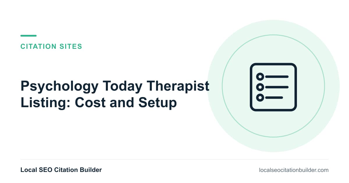 Psychology Today Therapist Listing: Cost and Setup, illustrated cover