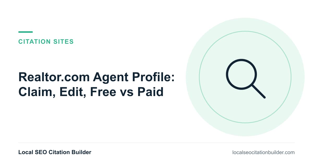 Realtor.com Agent Profile: Claim, Edit, Free vs Paid, illustrated cover