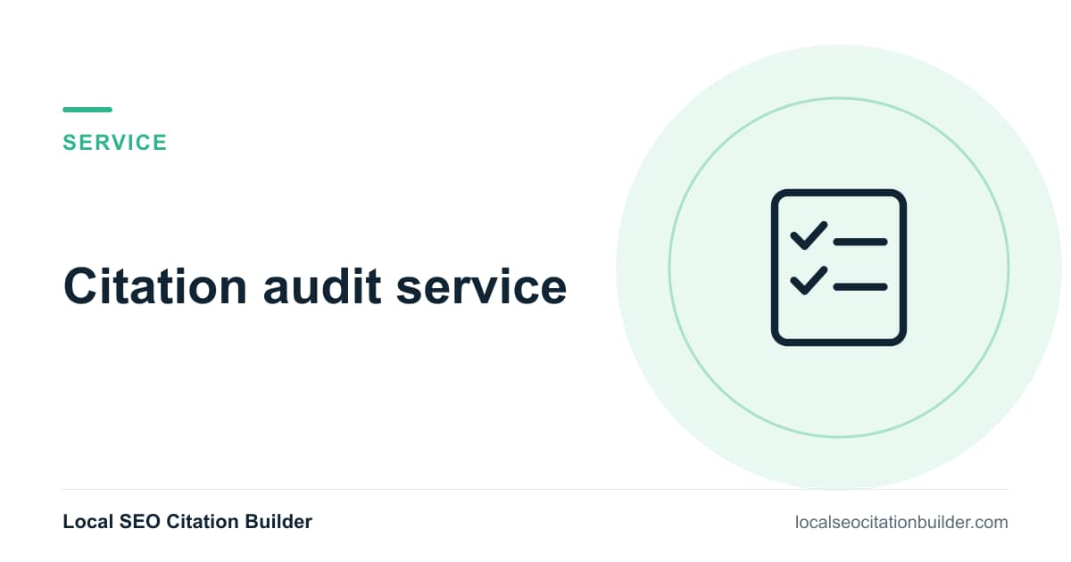 Citation audit service: find duplicate, wrong and missing business listings before you build new ones