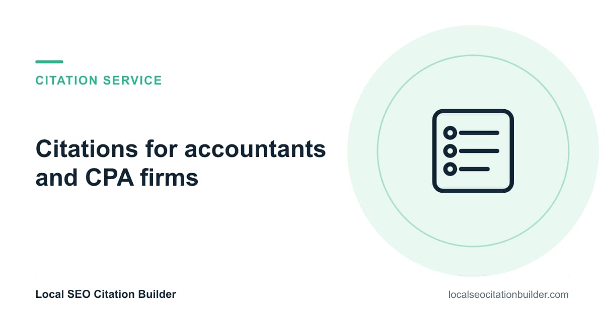 Citations for accountants and CPA firms: service page cover