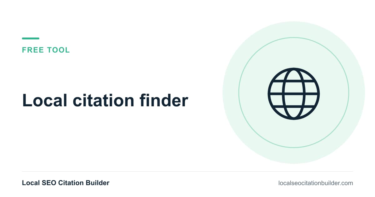 Free local citation finder: ranked citation sites for your country and industry from a 1,280+ directory catalog