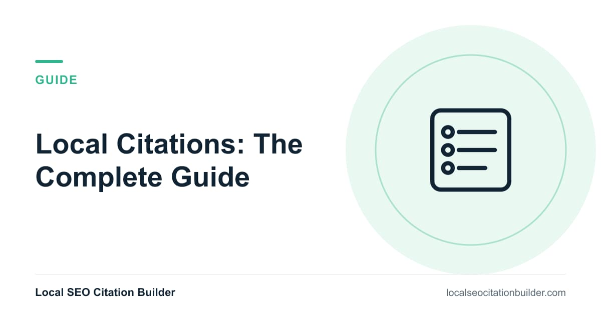 Local Citations: The Complete Guide, guide cover