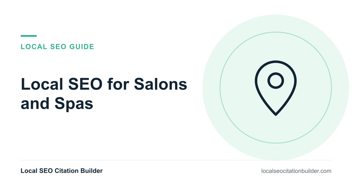 Local SEO for Salons and Spas: local SEO guide cover